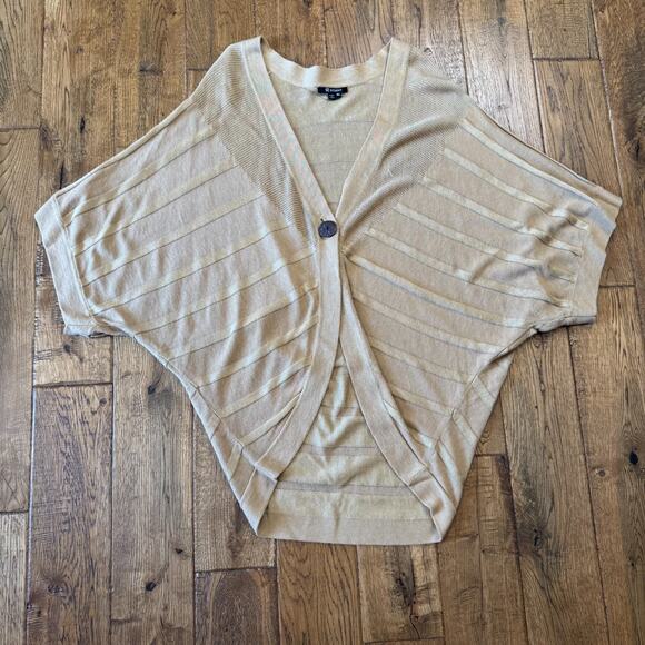 M Studio Linen Blend Relaxed Oversized Cardigan with Layer Tank Set Womens M - Picture 3 of 9